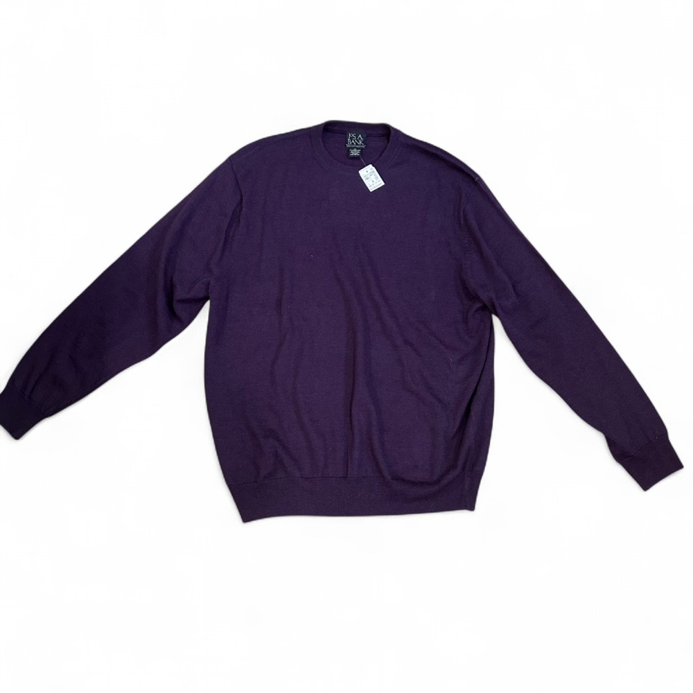 NWT Jos. A. Bank Men's Deep Purple Crewneck Sweater